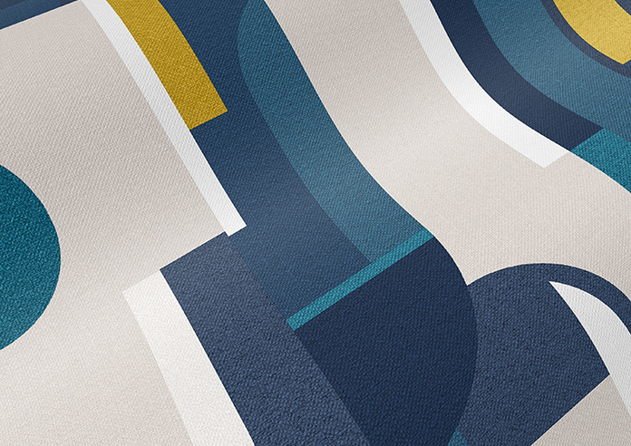 Archways, Navy - Twist&Fit Roman Blind - Image 4